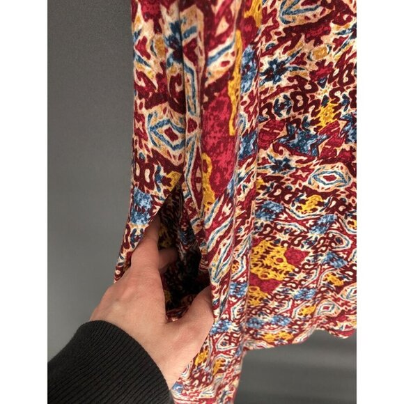 Maeve Anthropologie Sleeveless Multicolor Long Dress Womens L Boho Asymmetrical - Picture 4 of 7